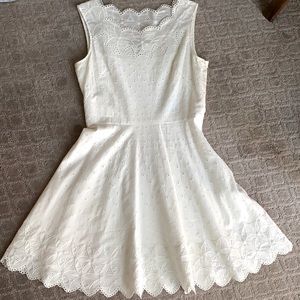 White Eyelet Summer Dress